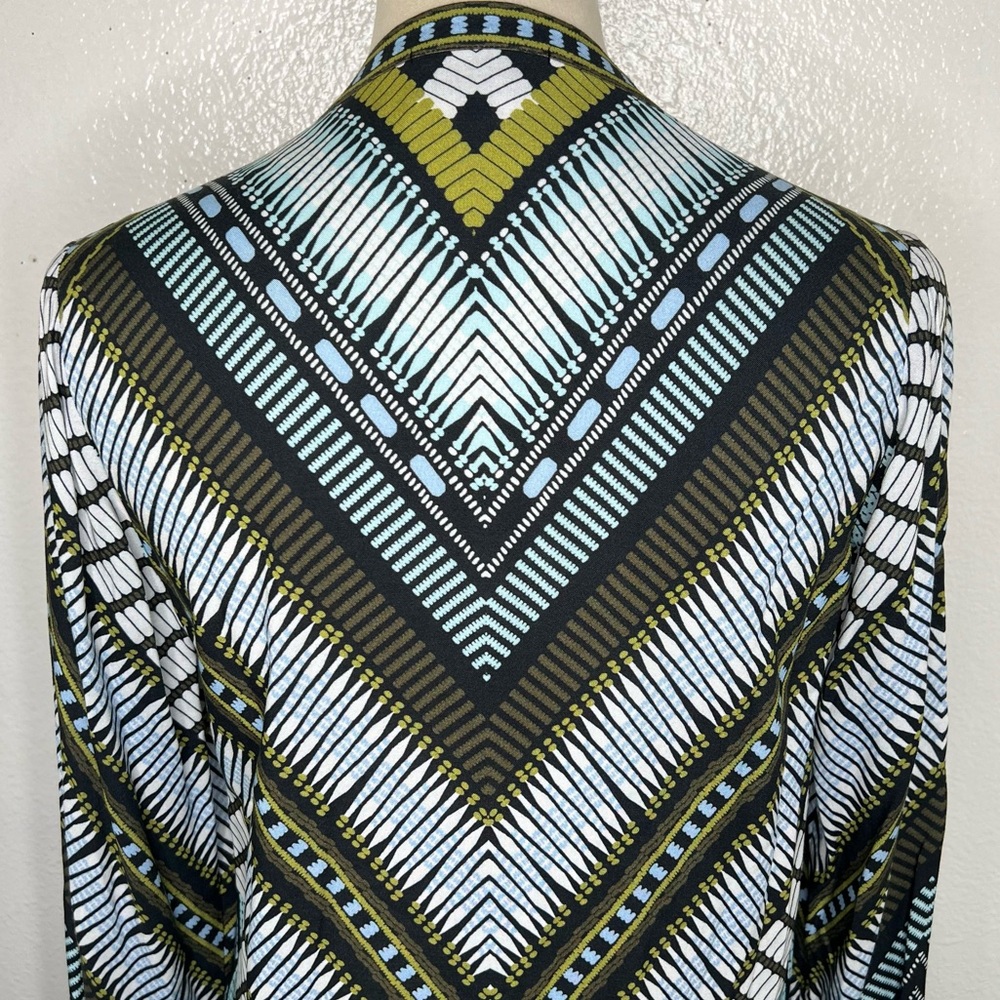 HALE BOB Alette Button Down Shift Mini Dress Chevron Checkered Size XS - Picture 6 of 11